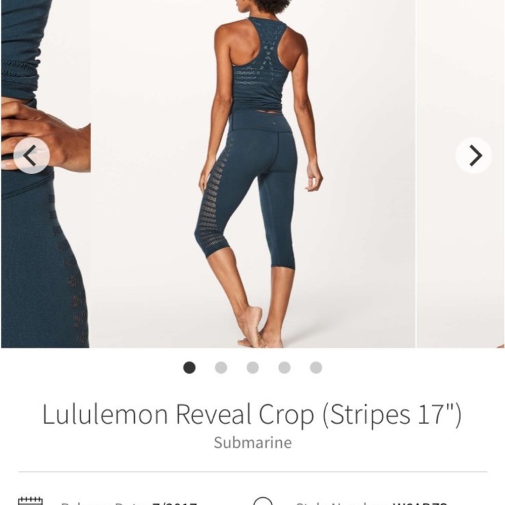 Lululemon reveal crop legging